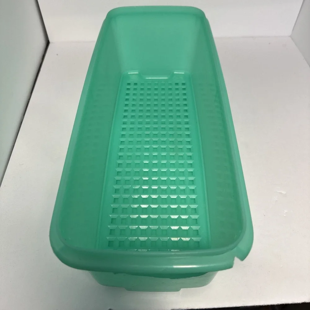 VTG Tupperware Lot 3 Crisp It Bowl‎ 679 Colander 339 Crisper 782 Jadeite Green